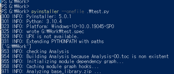 pyinstaller and onefile