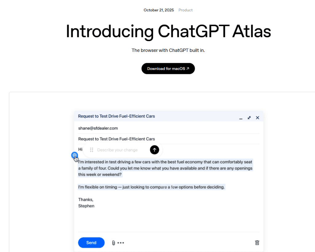 ChatGPT의 Atlas 사이트 썸네일